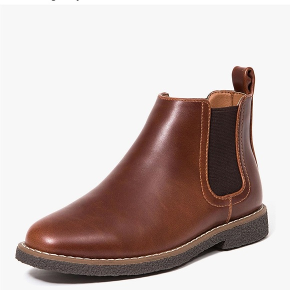 Deer Stags Brown Ankle Boots (Boys size 1) - Picture 1 of 8
